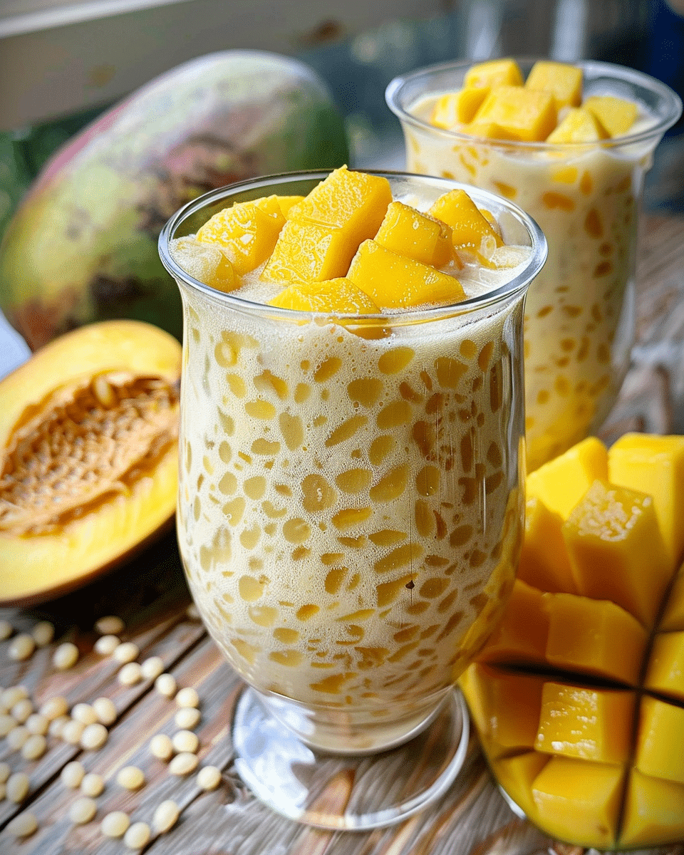 Easy Mango Sago (Dessert Pudding)