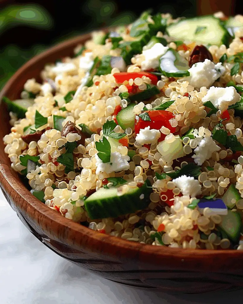 Mediterranean Quinoa Salad with Lemon-Herb Vinaigrette