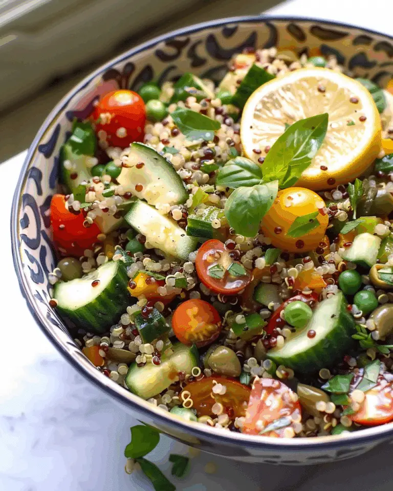 Mediterranean Quinoa Salad with Lemon-Herb Vinaigrette