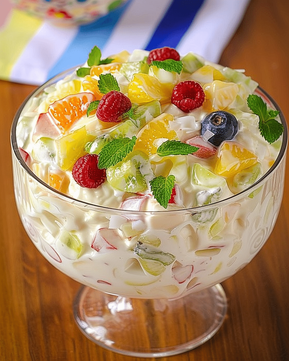 Fruit Salad with Condensed Milk