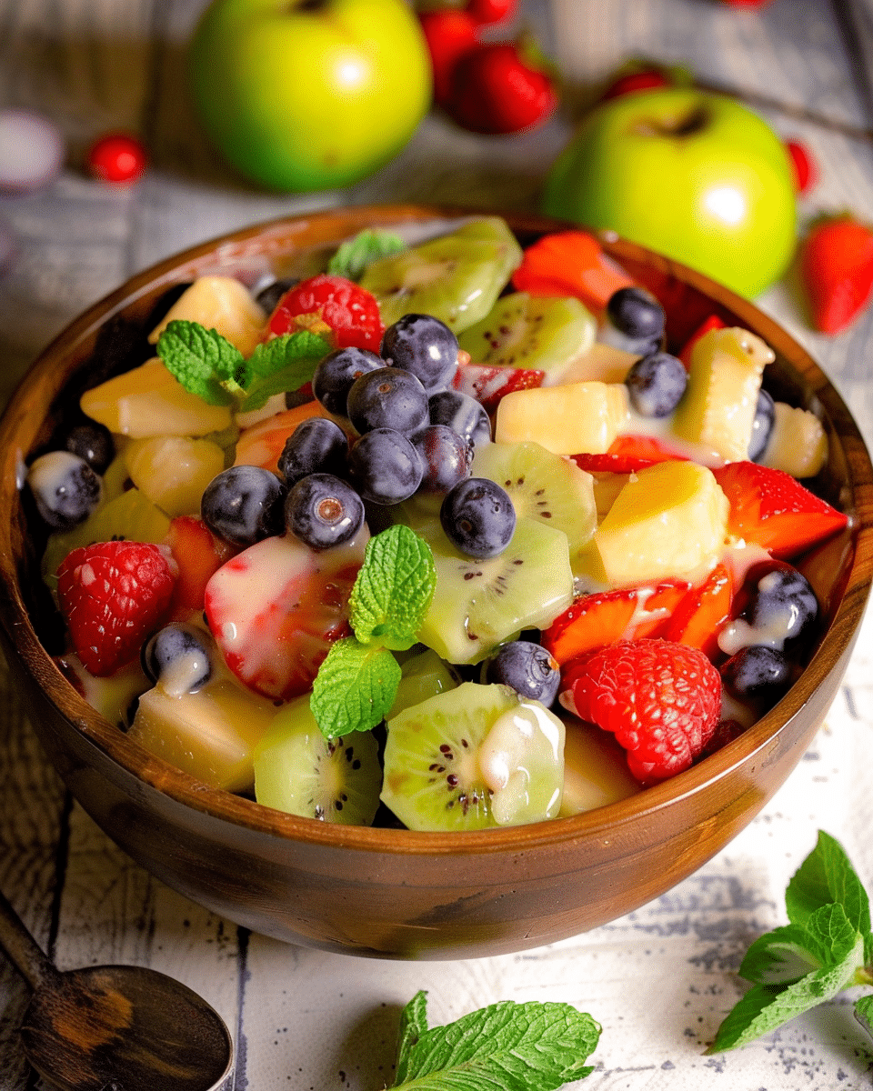 Fruit Salad with Condensed Milk