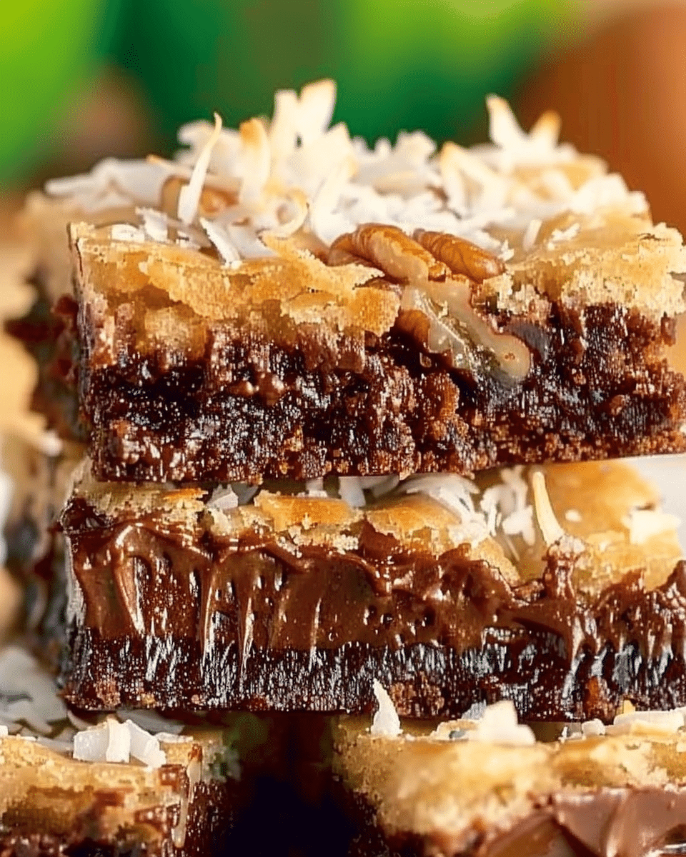 German Chocolate Brownies