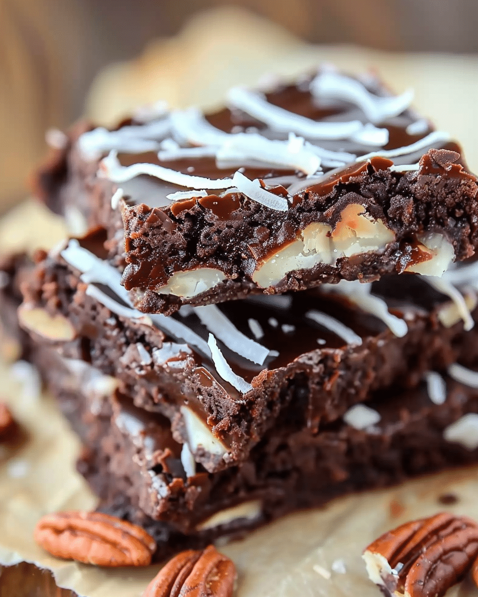 German Chocolate Brownies