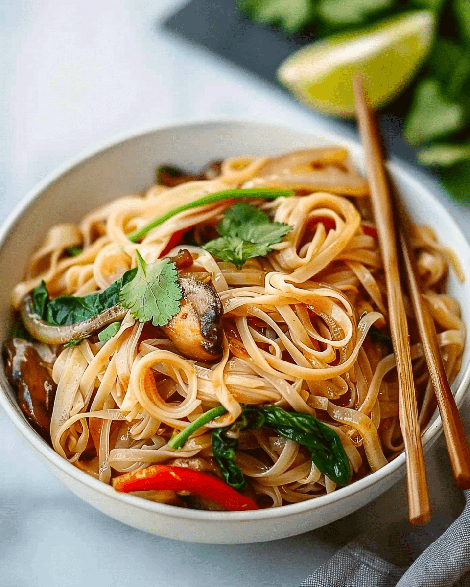 High-Protein Rice Noodle Stir Fry