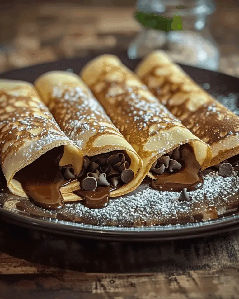 Homemade Chocolate-Filled Crêpes