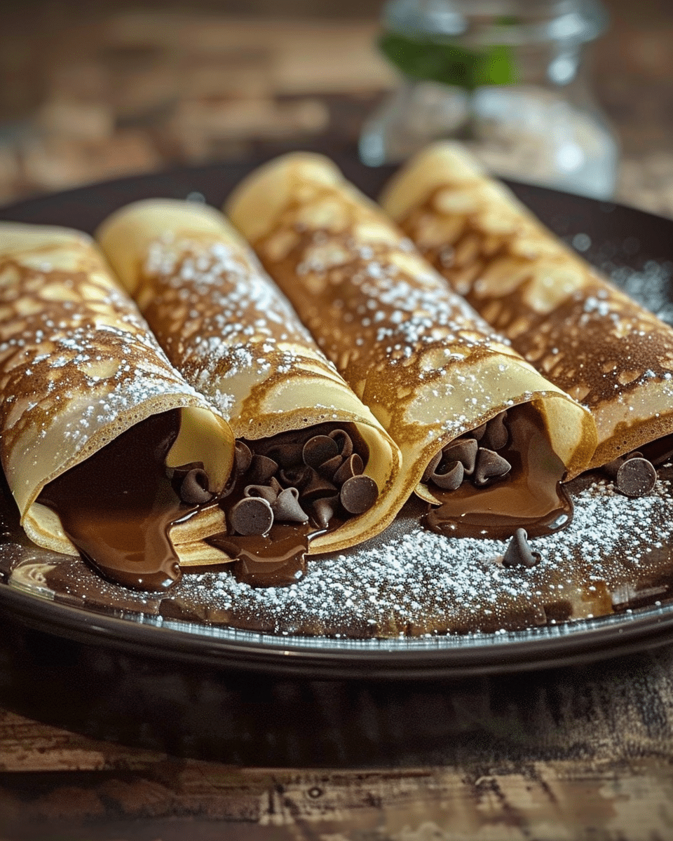 Homemade Chocolate-Filled Crêpes