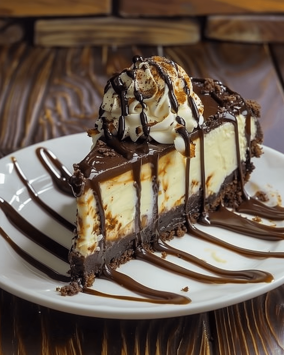 Hot Fudge Sundae Brownie Cheesecake