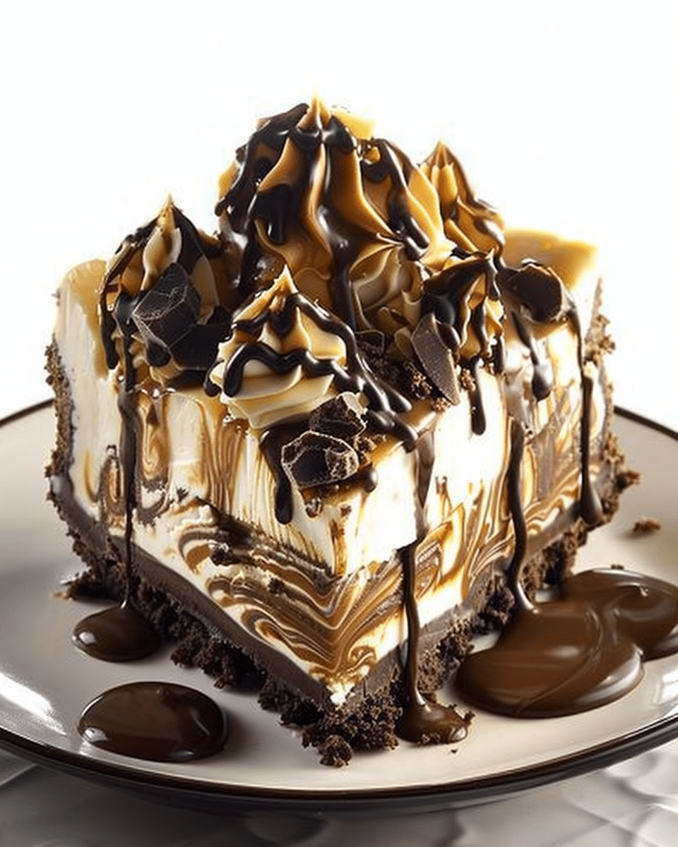 Hot Fudge Sundae Brownie Cheesecake