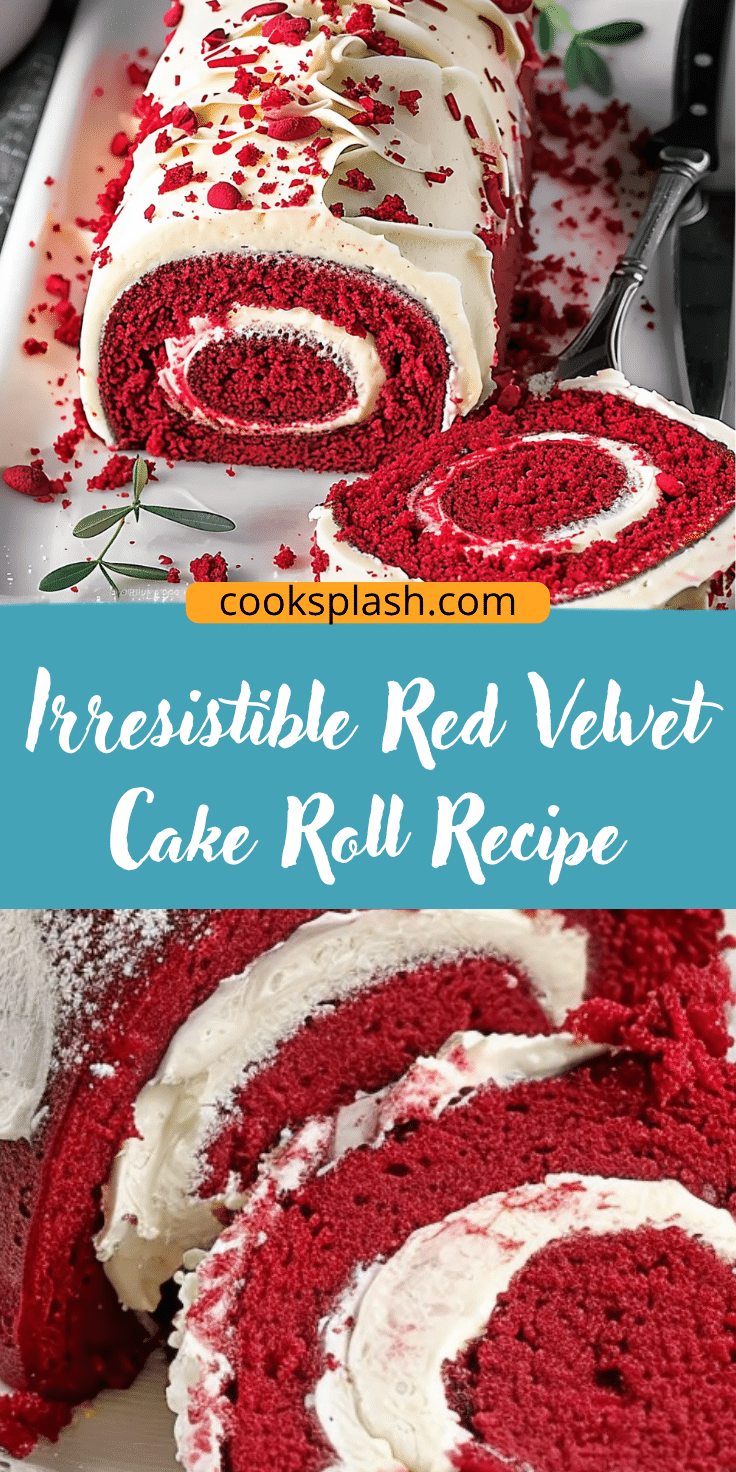 Irresistible Red Velvet Cake Roll Recipe for Lovers | Cook Splash
