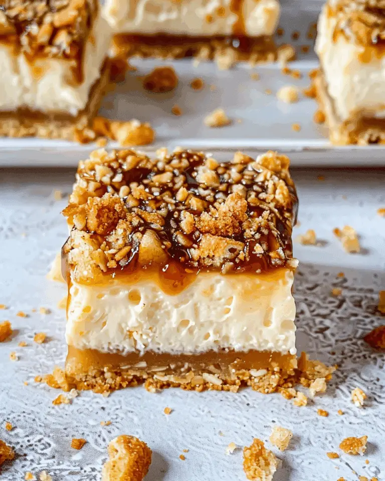 Irresistible Caramel Apple Cheesecake Bars