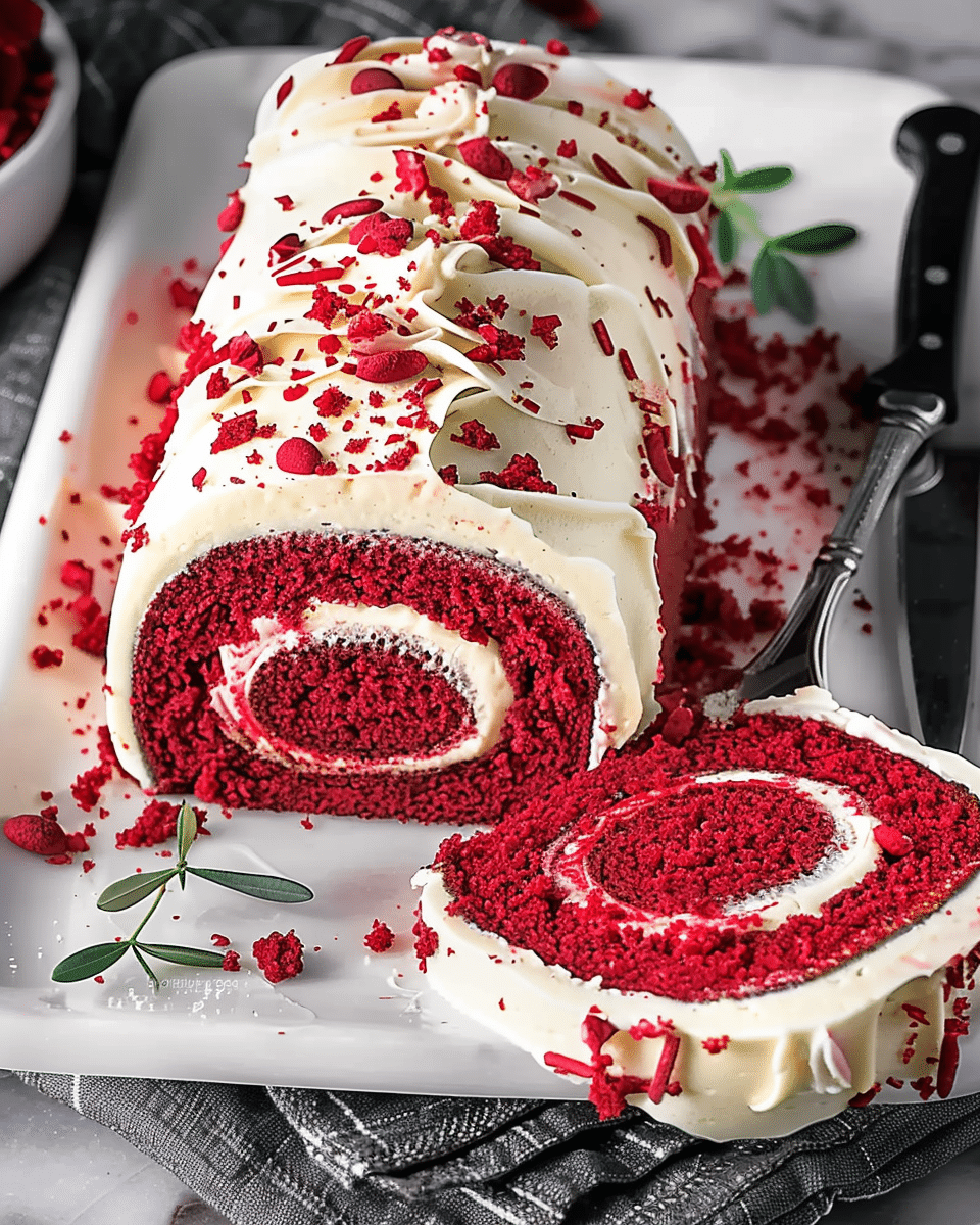 Irresistible Red Velvet Cake Roll Recipe for Lovers