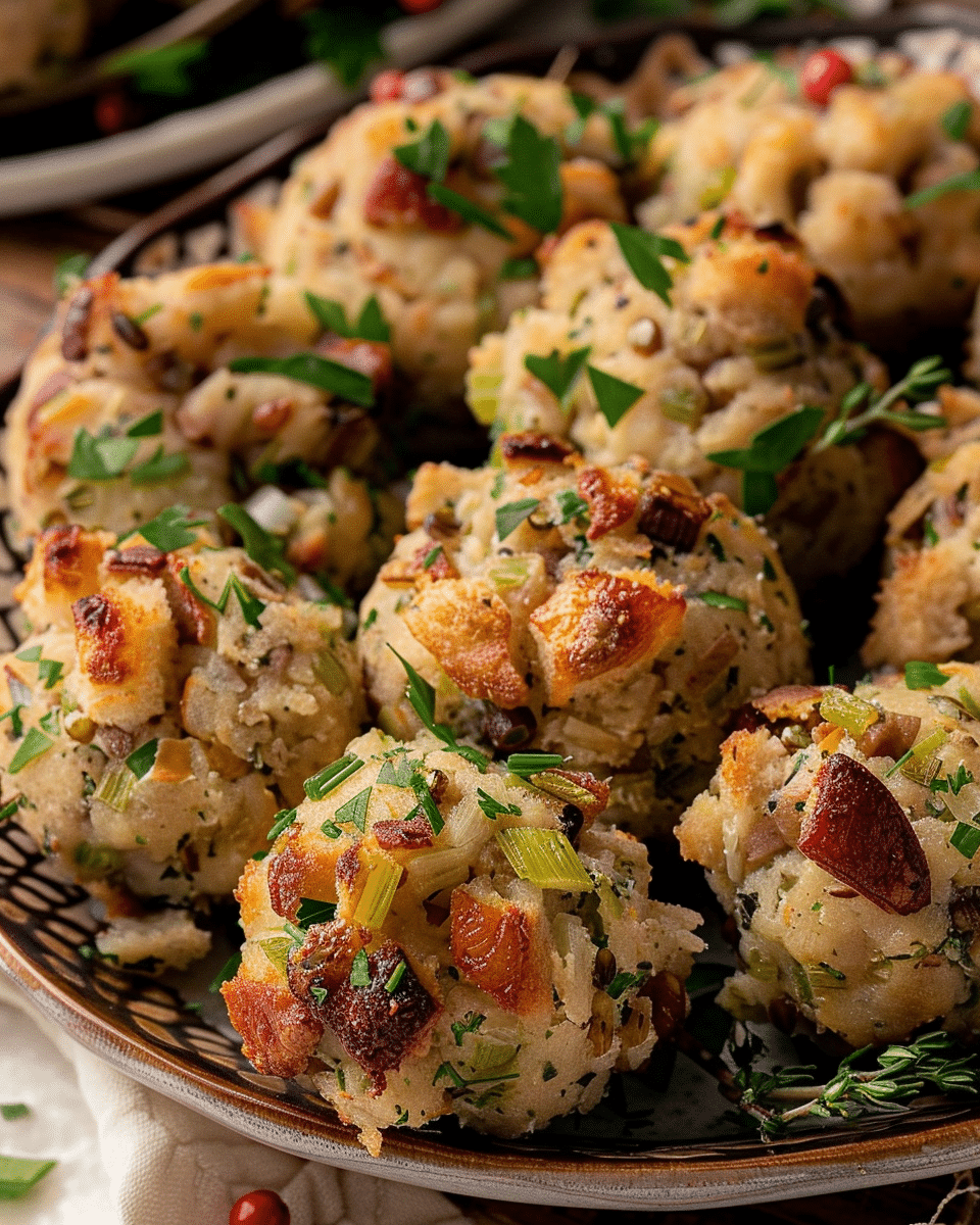 Irresistible Turkey Stuffing Balls Recipe for Holiday Cheer