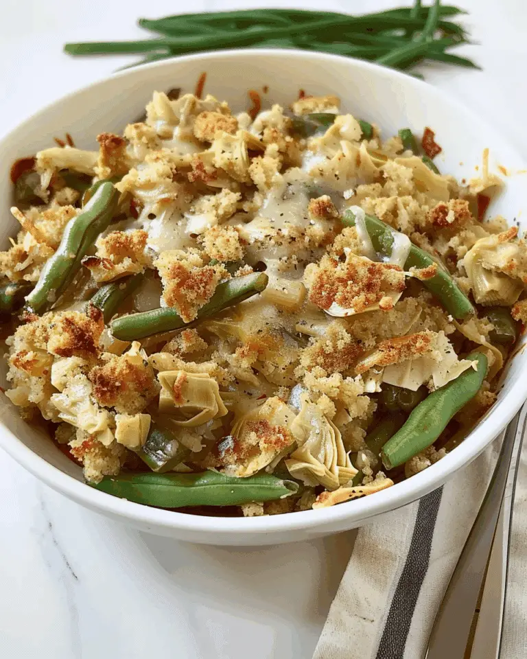 Italian-Style Green Bean and Artichoke Casserole