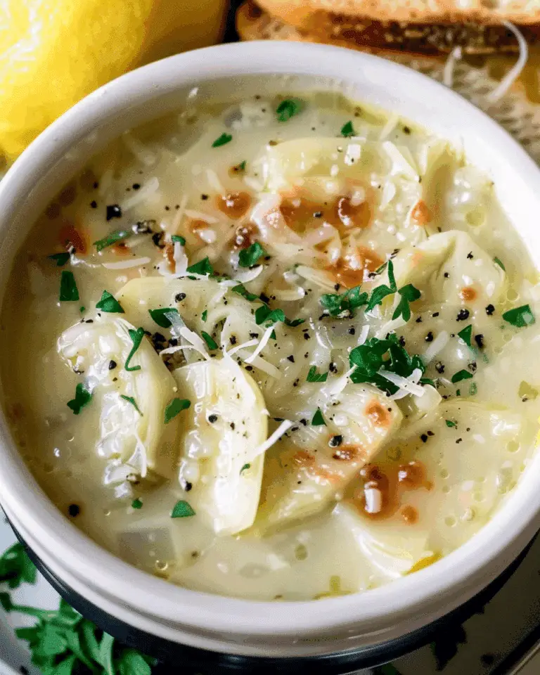 Lemony Tuscan Artichoke Soup