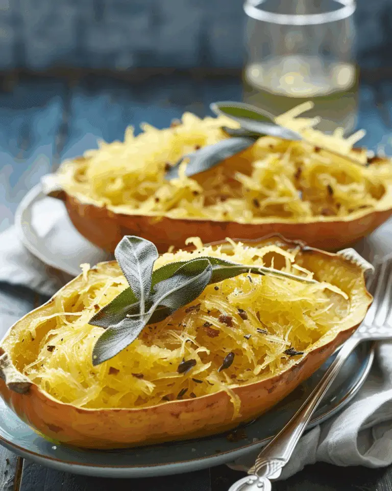 Maple-Sage Spaghetti Squash With Brown Butter