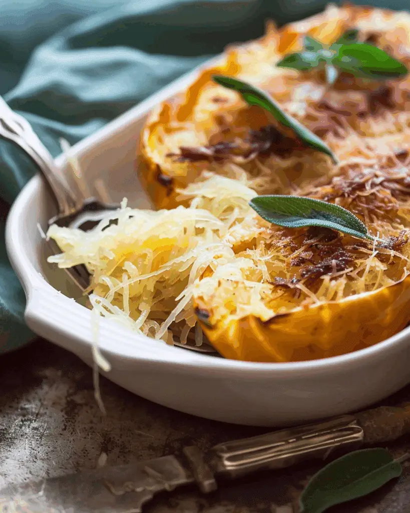 Maple-Sage Spaghetti Squash With Brown Butter