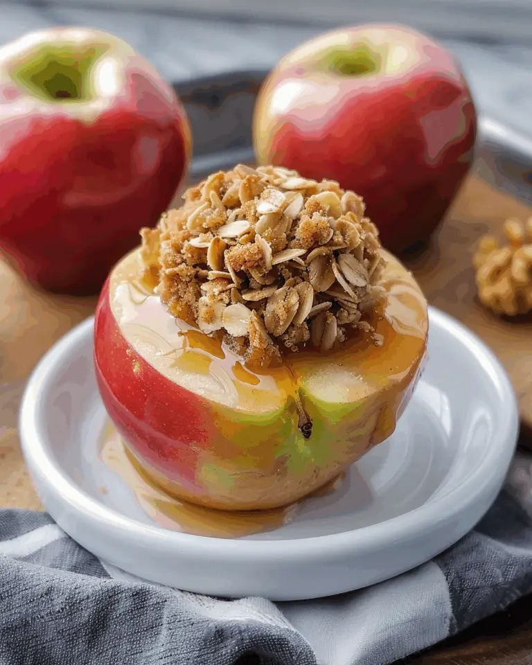 Mini Apple Crisp Baked Apple Halves