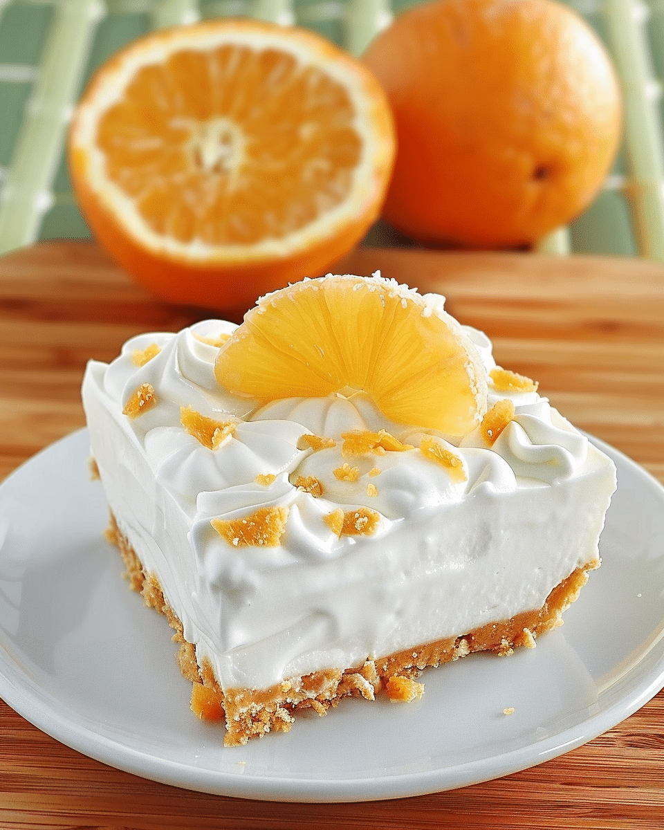 No-Bake Orange Creamsicle Cheesecake