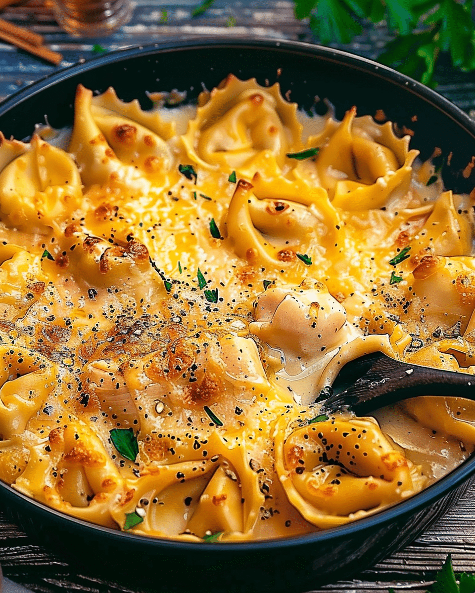 One-Pot Spicy Garlic Butter Chicken Tortellini