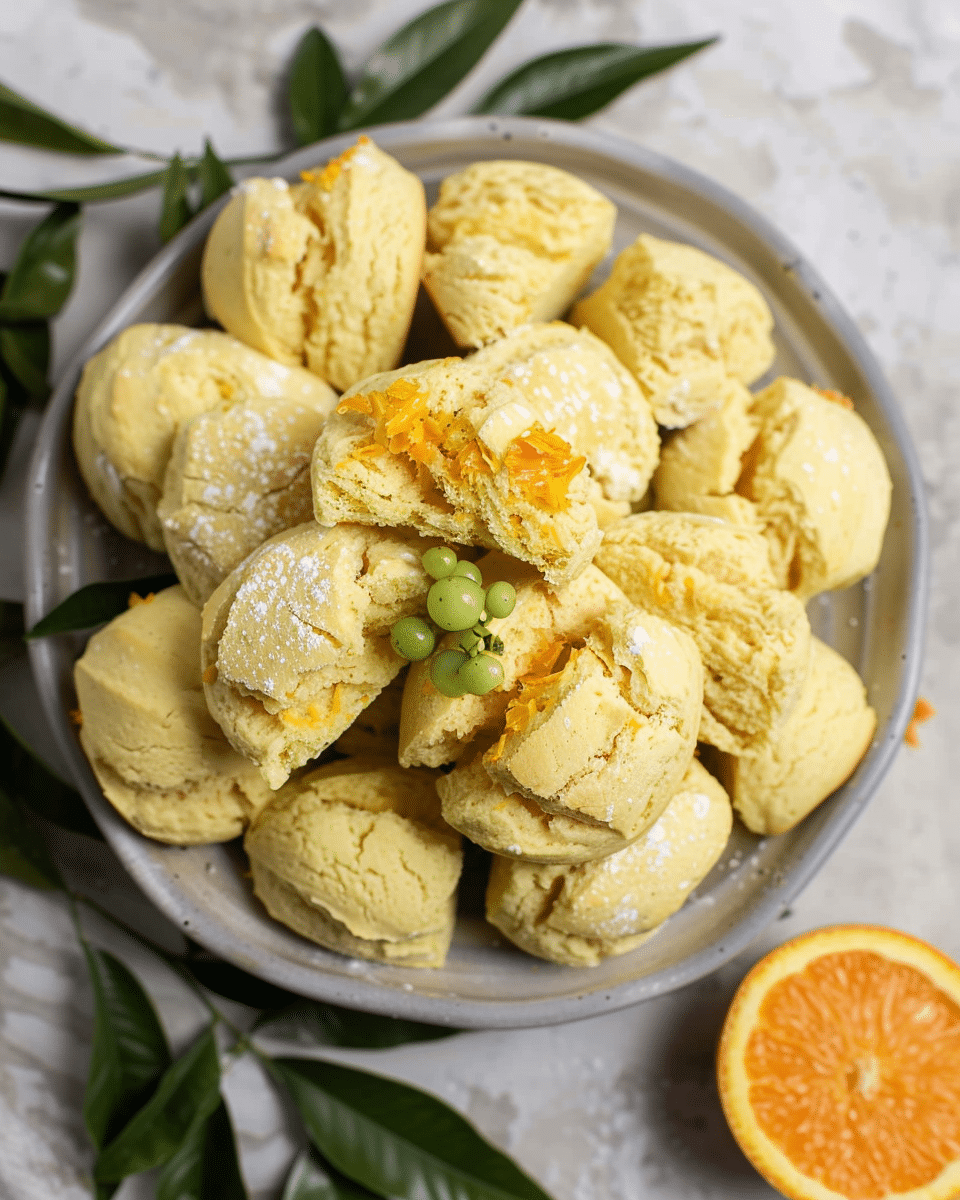 Orange Blossom Cream Scones