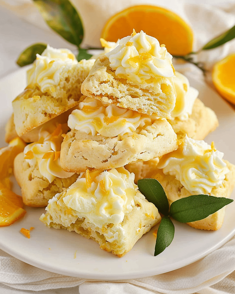 Orange Blossom Cream Scones