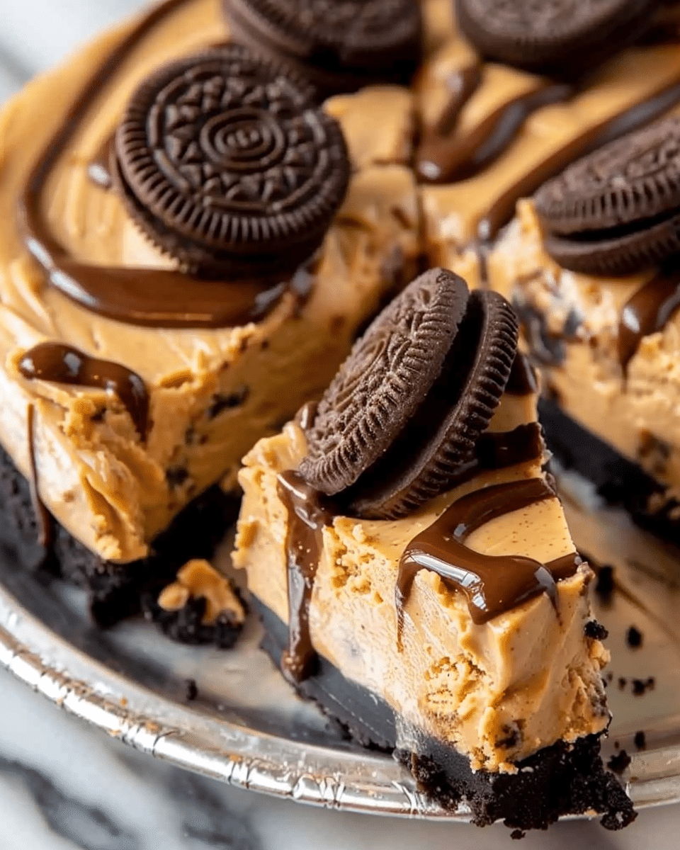 Peanut Butter Pie With Easy Oreo Crust