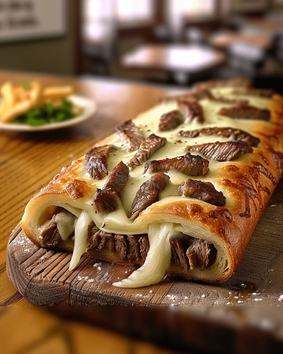 Philly Cheesesteak Stromboli