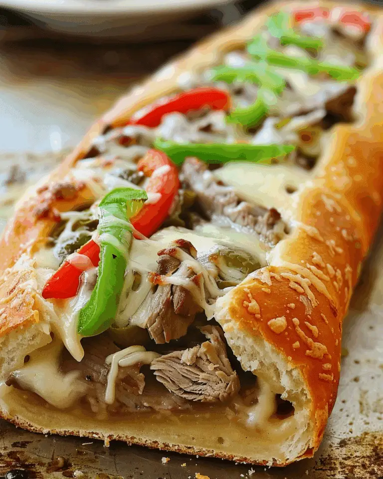 Philly Cheesesteak Stromboli