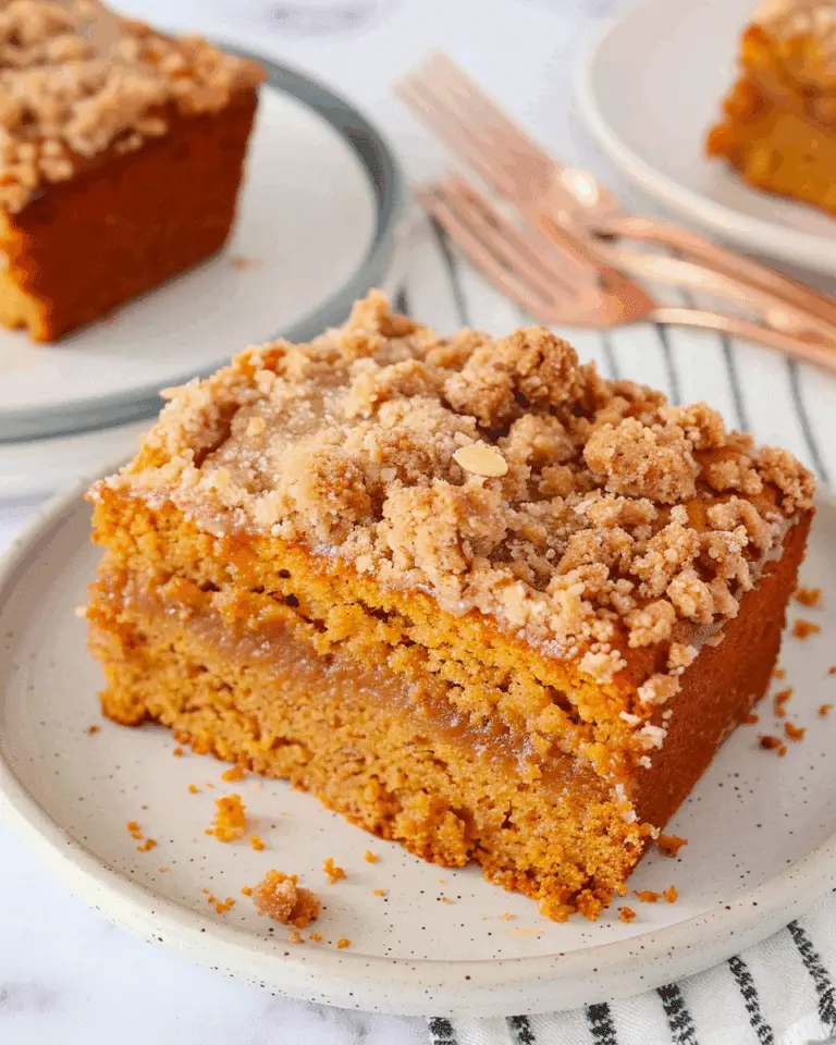 Pumpkin Coffee Cake With Streusel