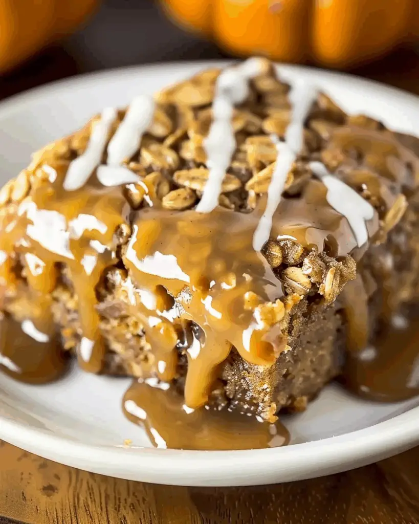 Pumpkin Oatmeal Dump Cake