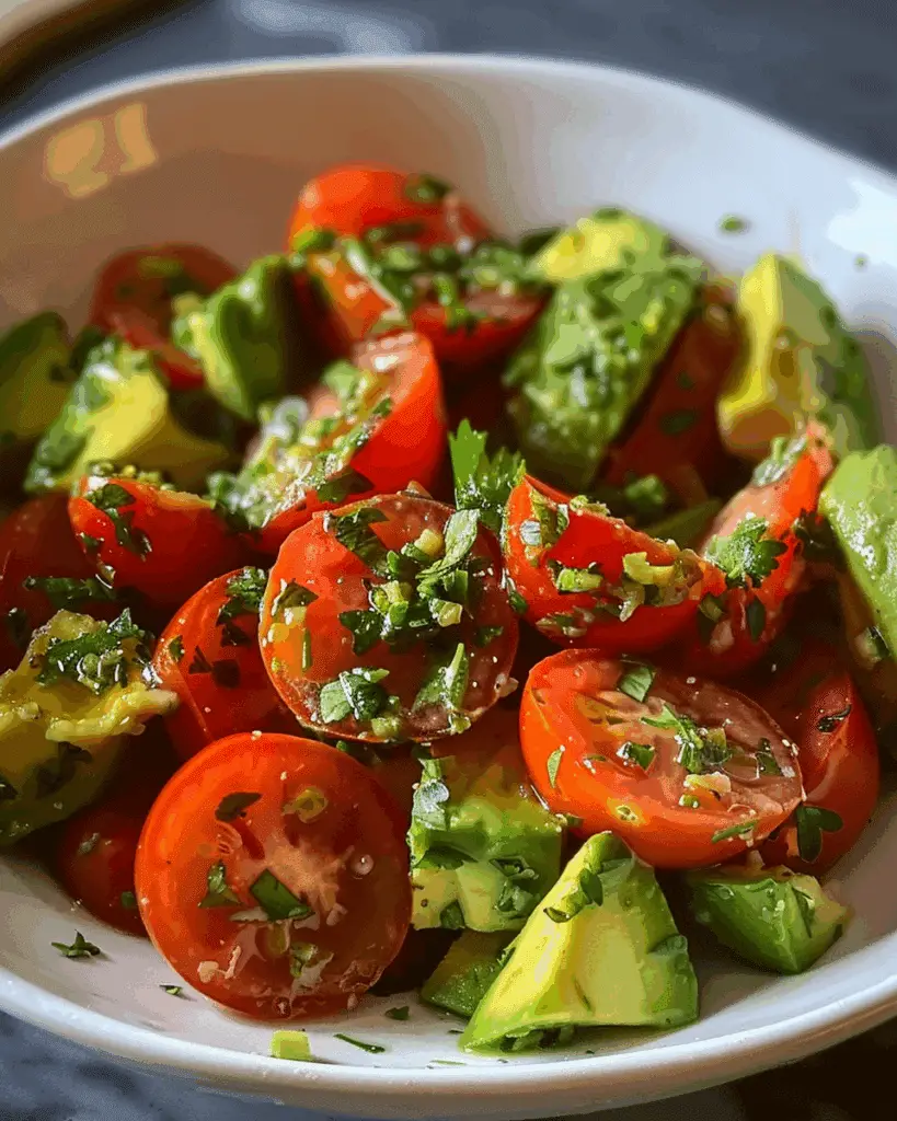 Quick Avocado and Tomato Salad