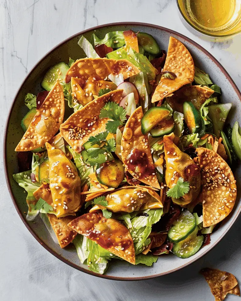 Sesame-Soy Dumpling Salad