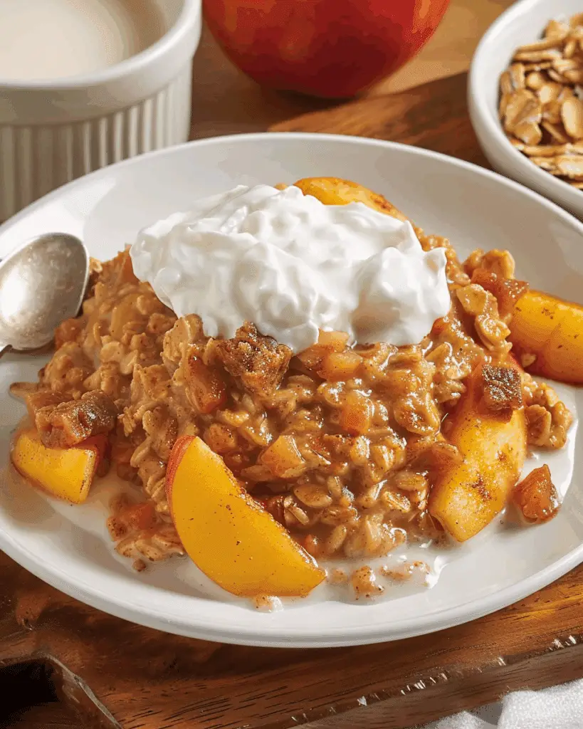 Slow Cooker Apple Cinnamon Oatmeal
