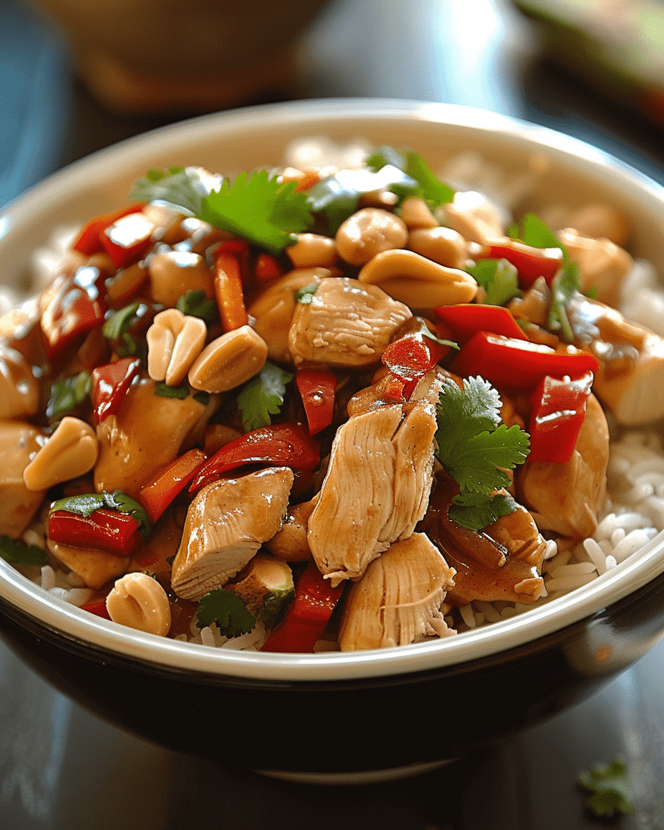 Slow Cooker Thai Peanut Chicken
