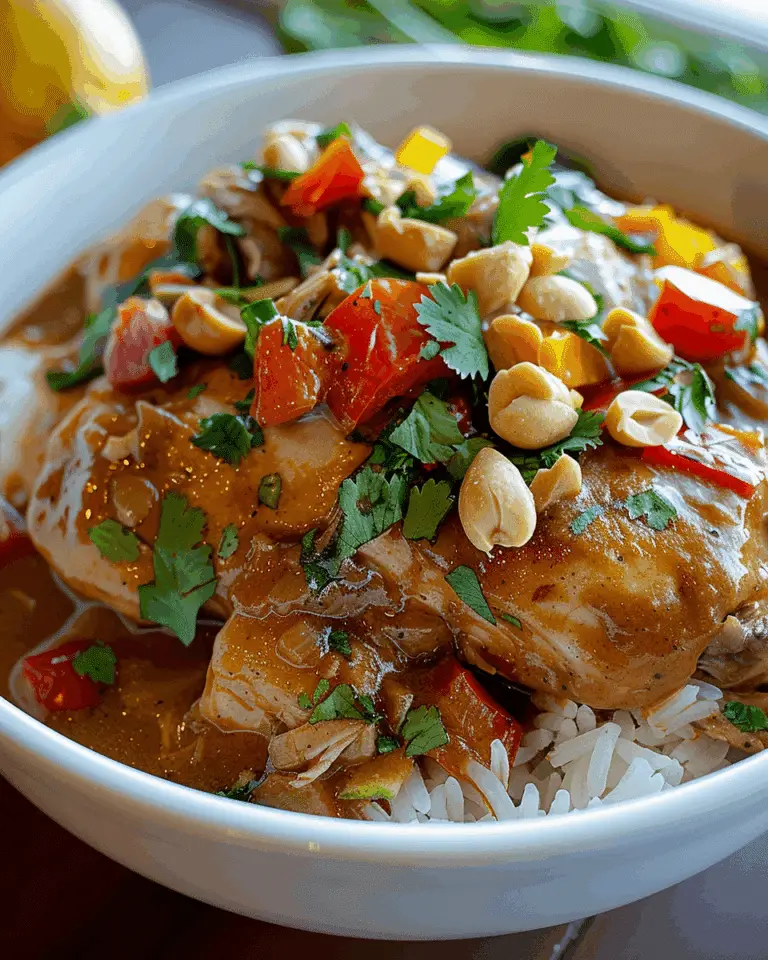 Slow Cooker Thai Peanut Chicken