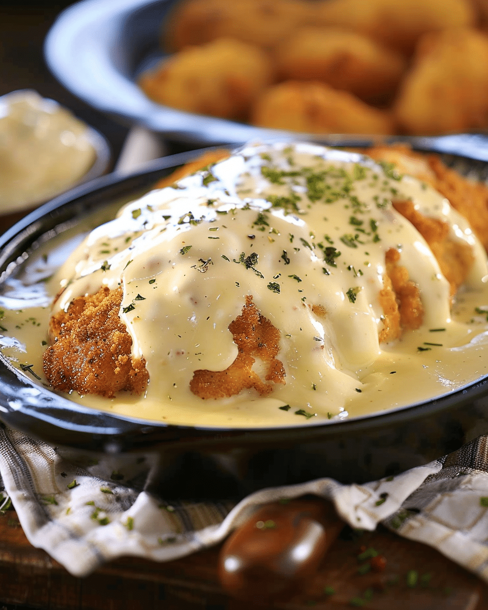 Smothered Cheesy Sour Cream Chicken