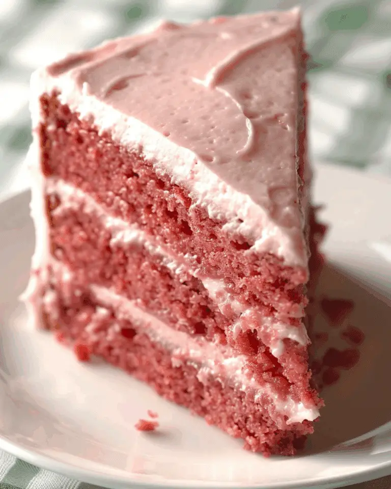 Strawberry Cake With Strawberry Cream Cheese Frosting