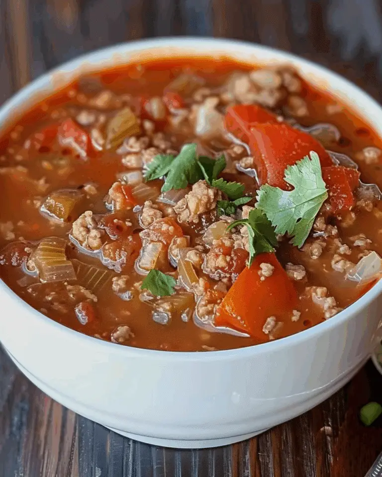 Stuffed Bell Pepper Soup