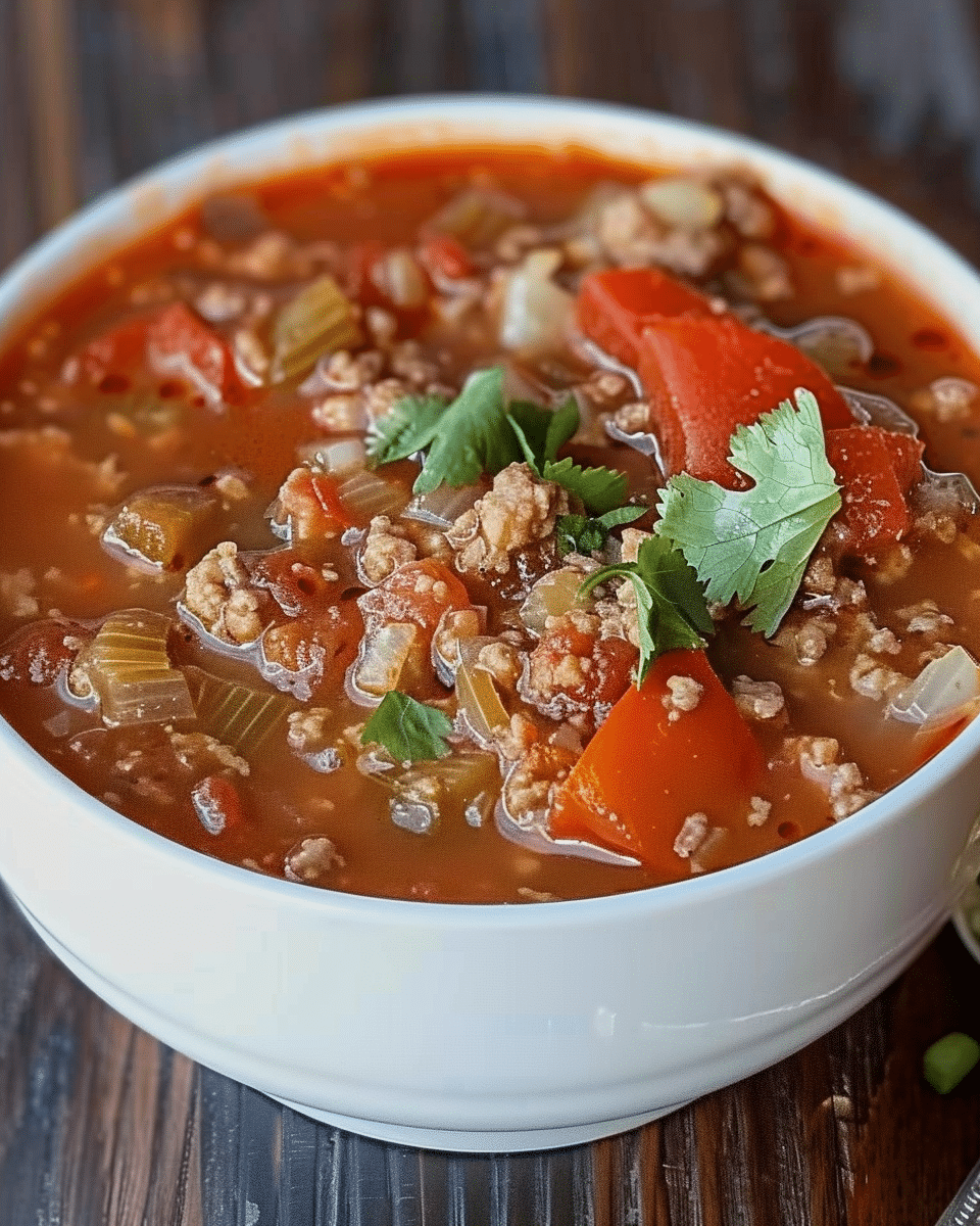 Stuffed Bell Pepper Soup
