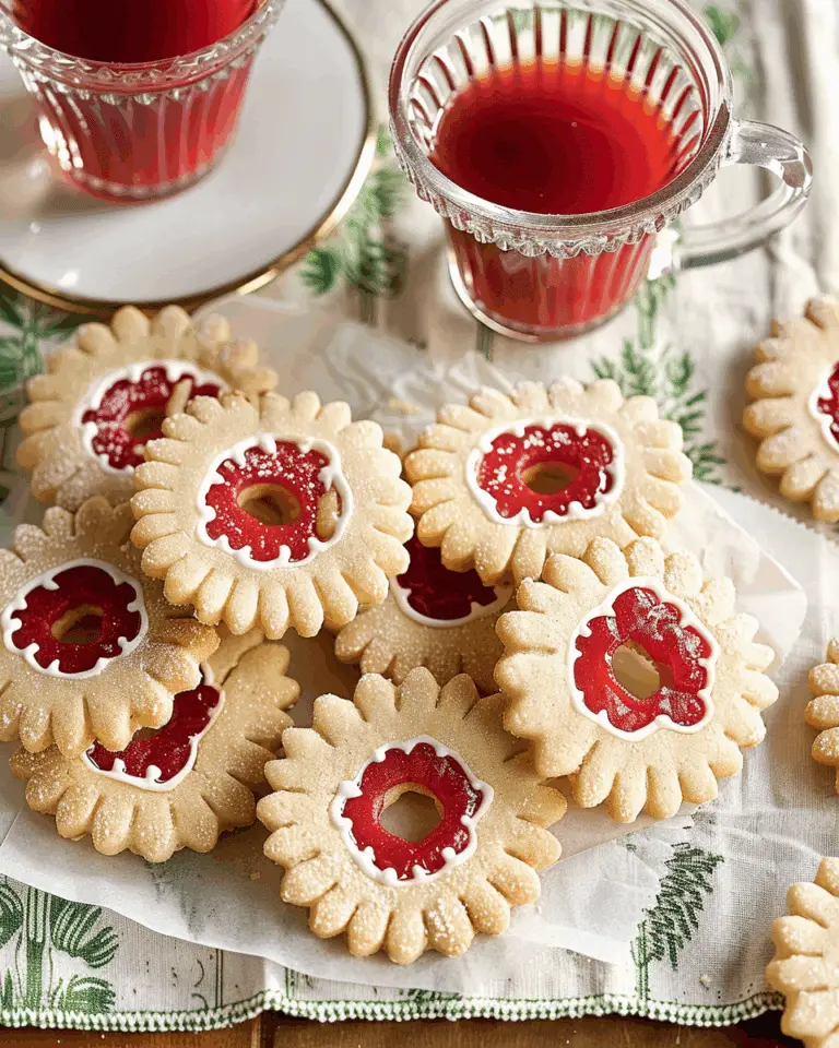 Sugar Plum Linzer Cookies