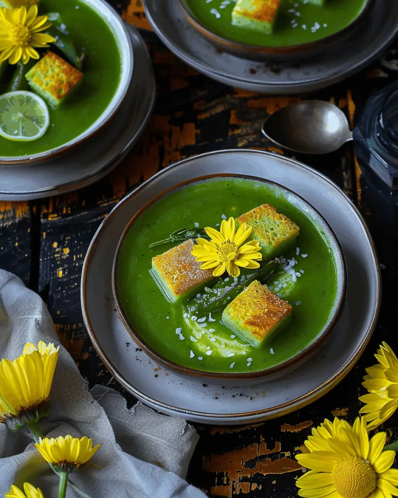 Super Green Sheet Pan Soup