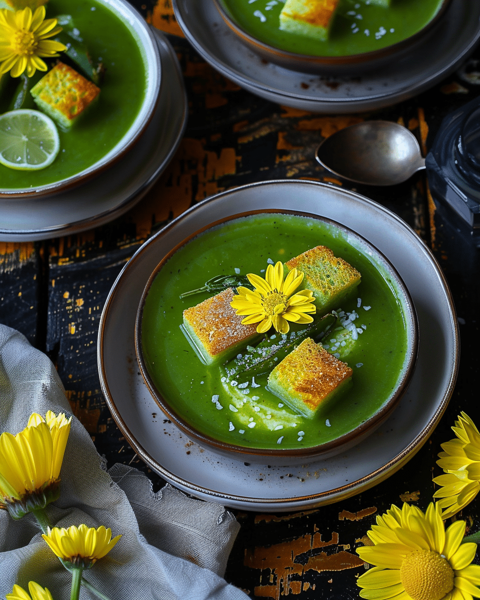 Super Green Sheet Pan Soup