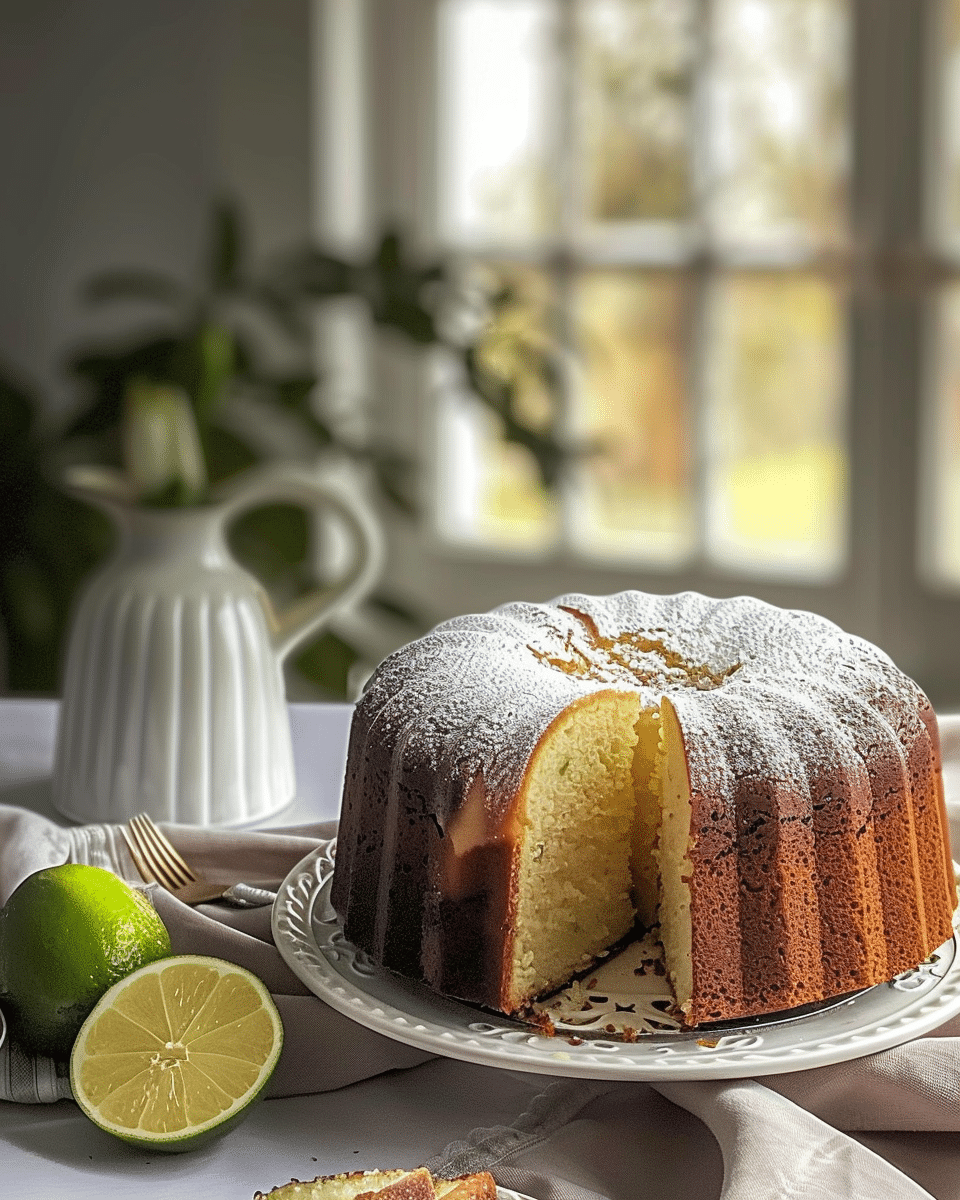 Moist Tangy Key Lime Pound Cake