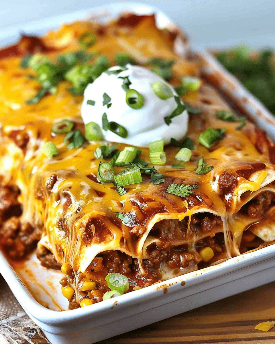 Taquito Enchilada Casserole Recipe