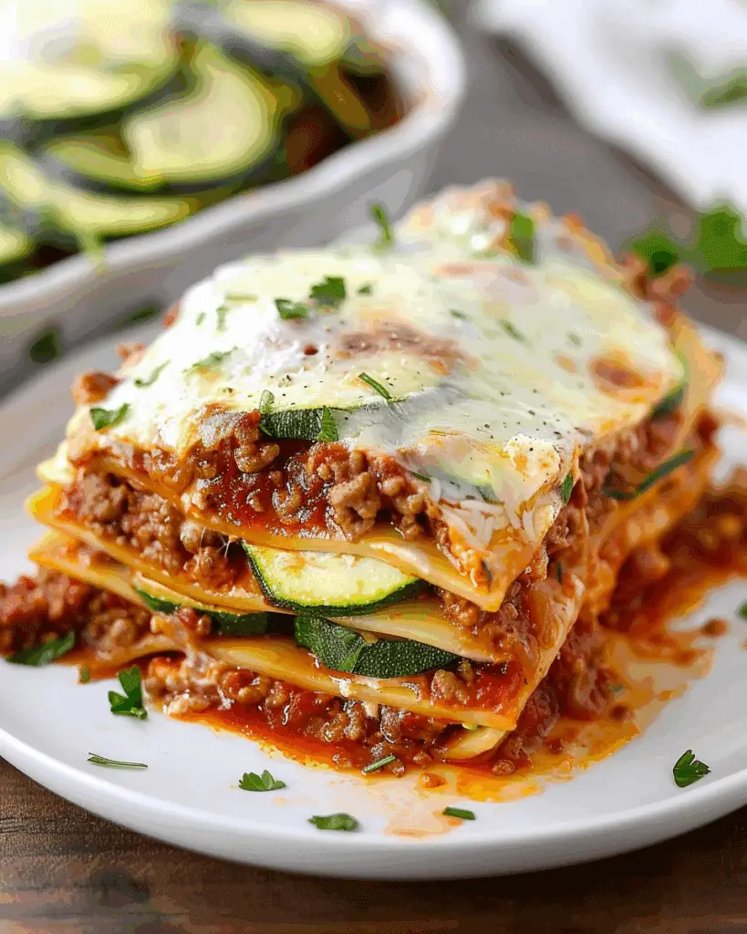 The Best Zucchini Lasagna Recipe (Not Watery)