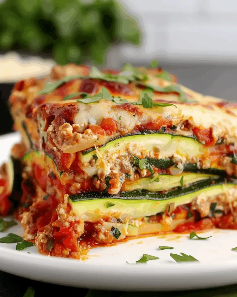The Best Zucchini Lasagna Recipe (Not Watery)