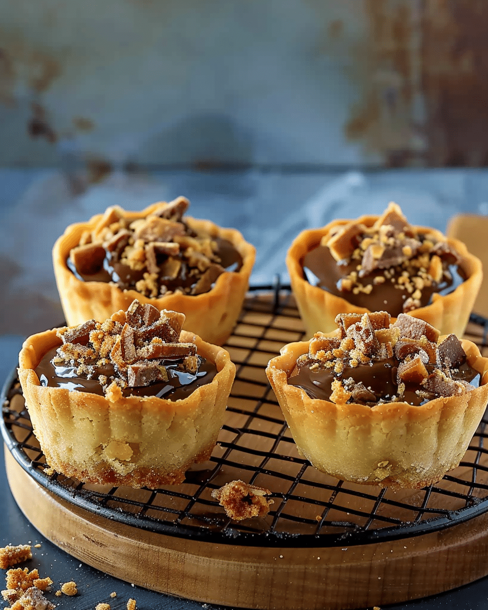 Butterfinger Caramel Crunch Mini Pies