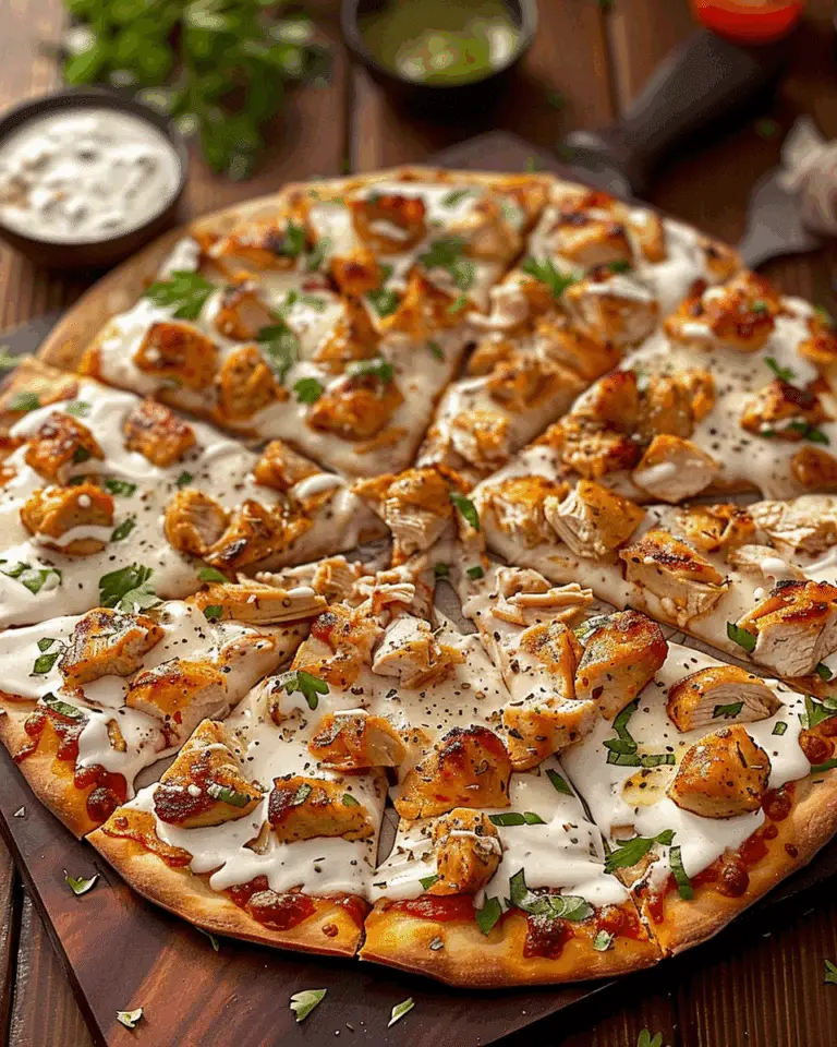 Tzatziki Chicken Pizza