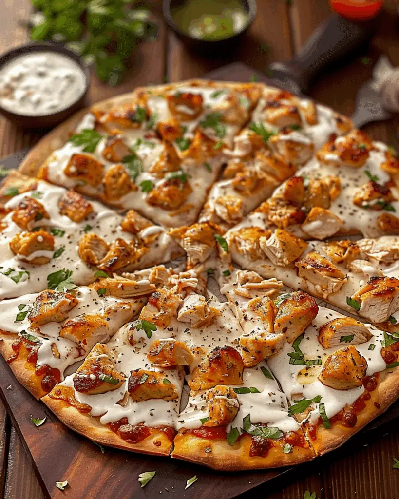 Tzatziki Chicken Pizza