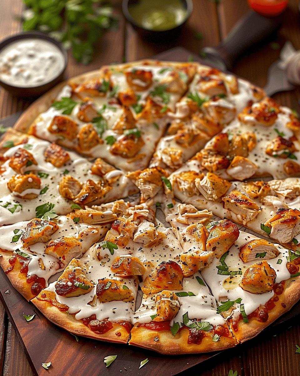 Tzatziki Chicken Pizza